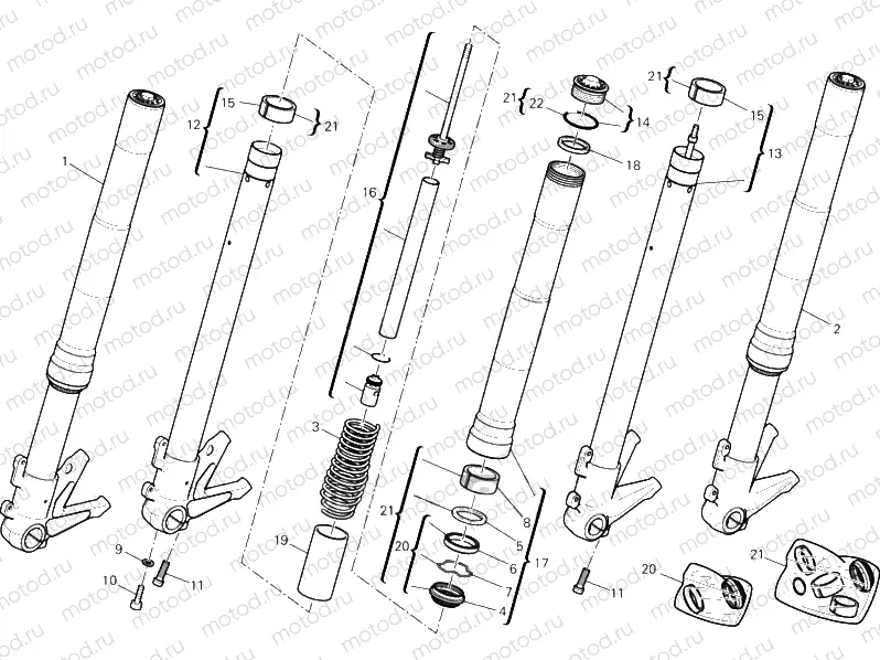 FRONT FORK » FRONT SUSPENSION