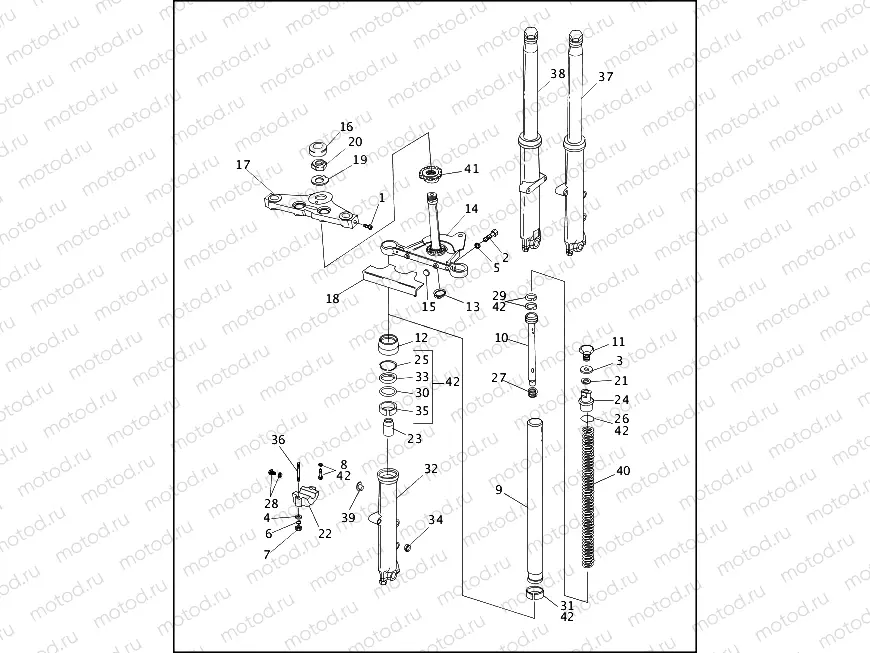 FRONT FORK - FXDWG
