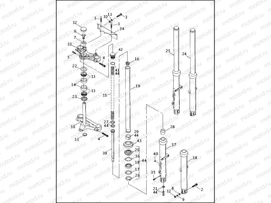 FRONT FORK - FXR (2 OF 2)