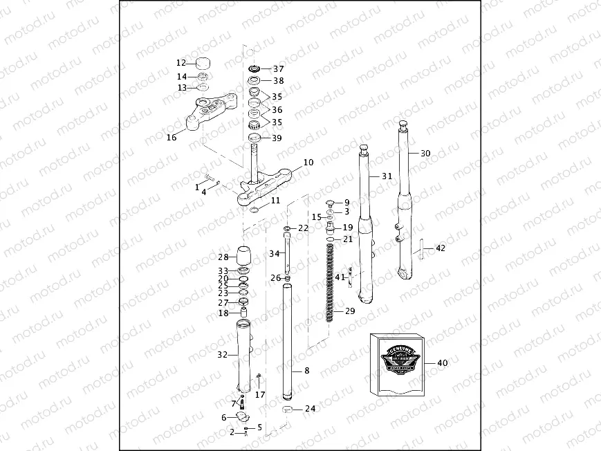 FRONT FORK - FXSTD/I