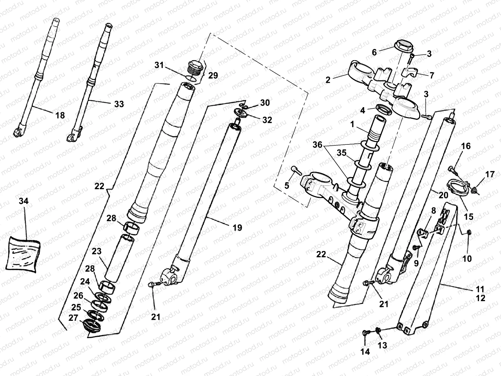 FRONT FORK (HERMUNEN)