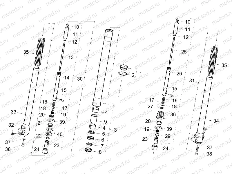 Front fork II