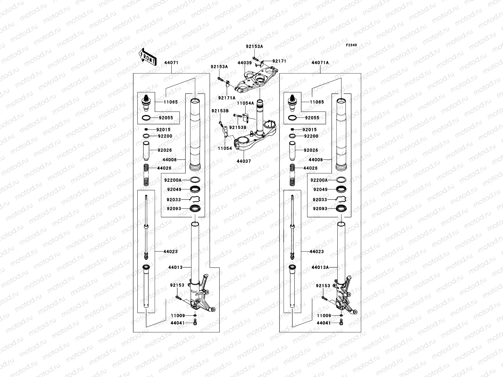 Front Fork(-JKBZGT40AAA022218)