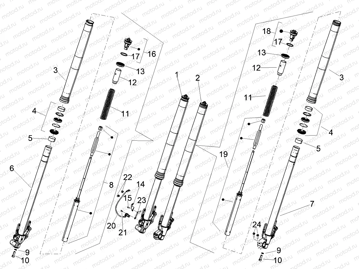 Front fork Kayaba