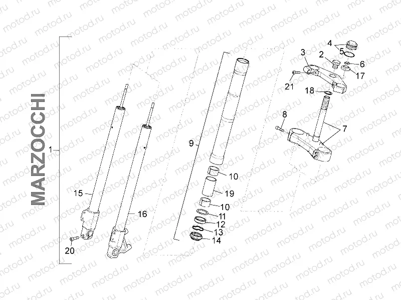 Front fork Marzocchi