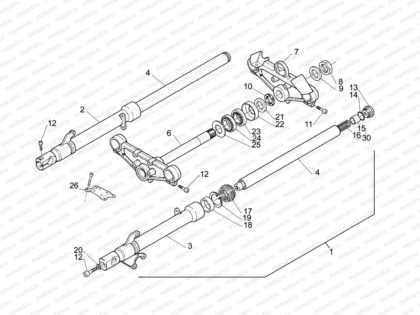 Front fork Marzocchi