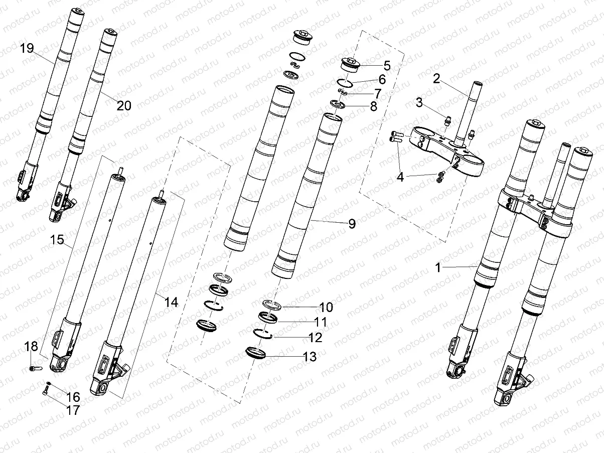 Front fork Ming Xing