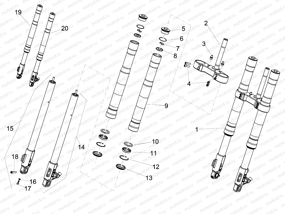 Front fork Ming Xing