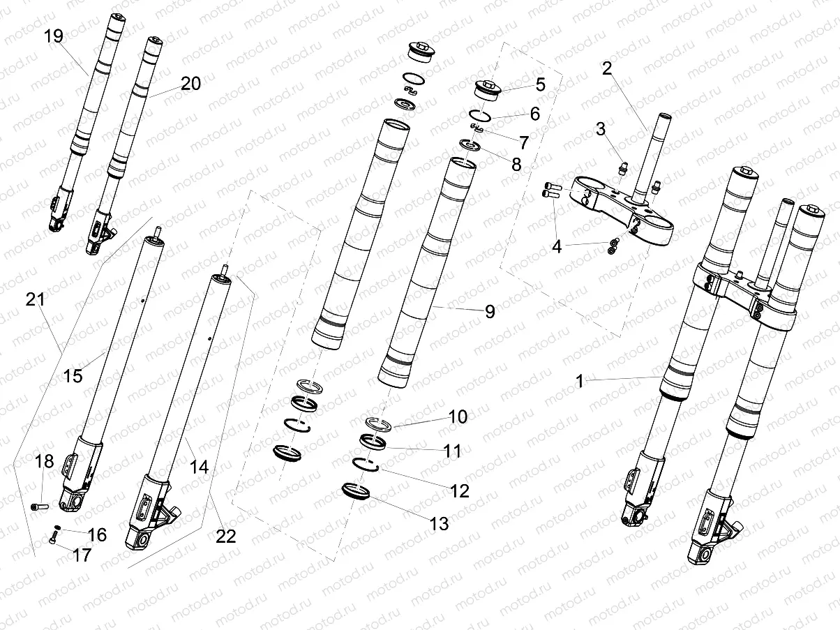 Front fork Ming Xing
