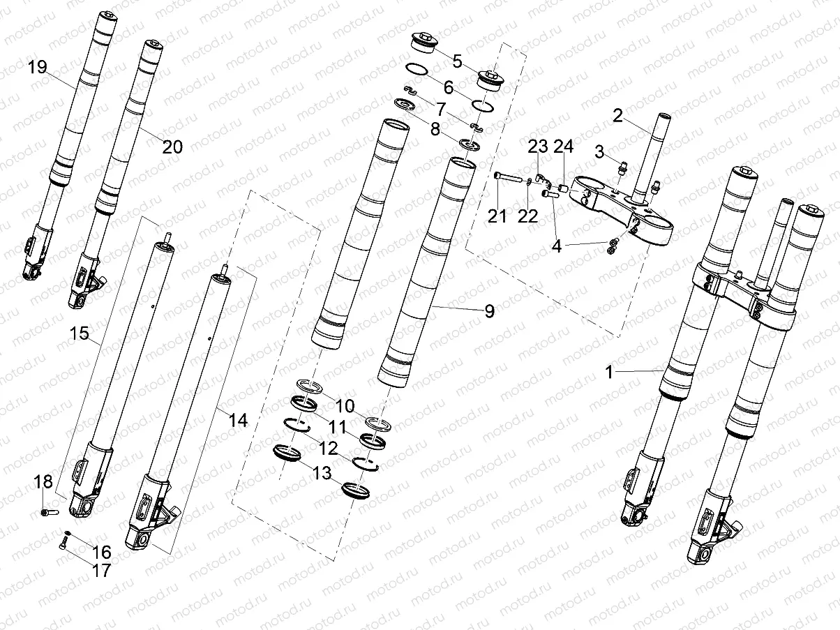 Front fork Ming Xing
