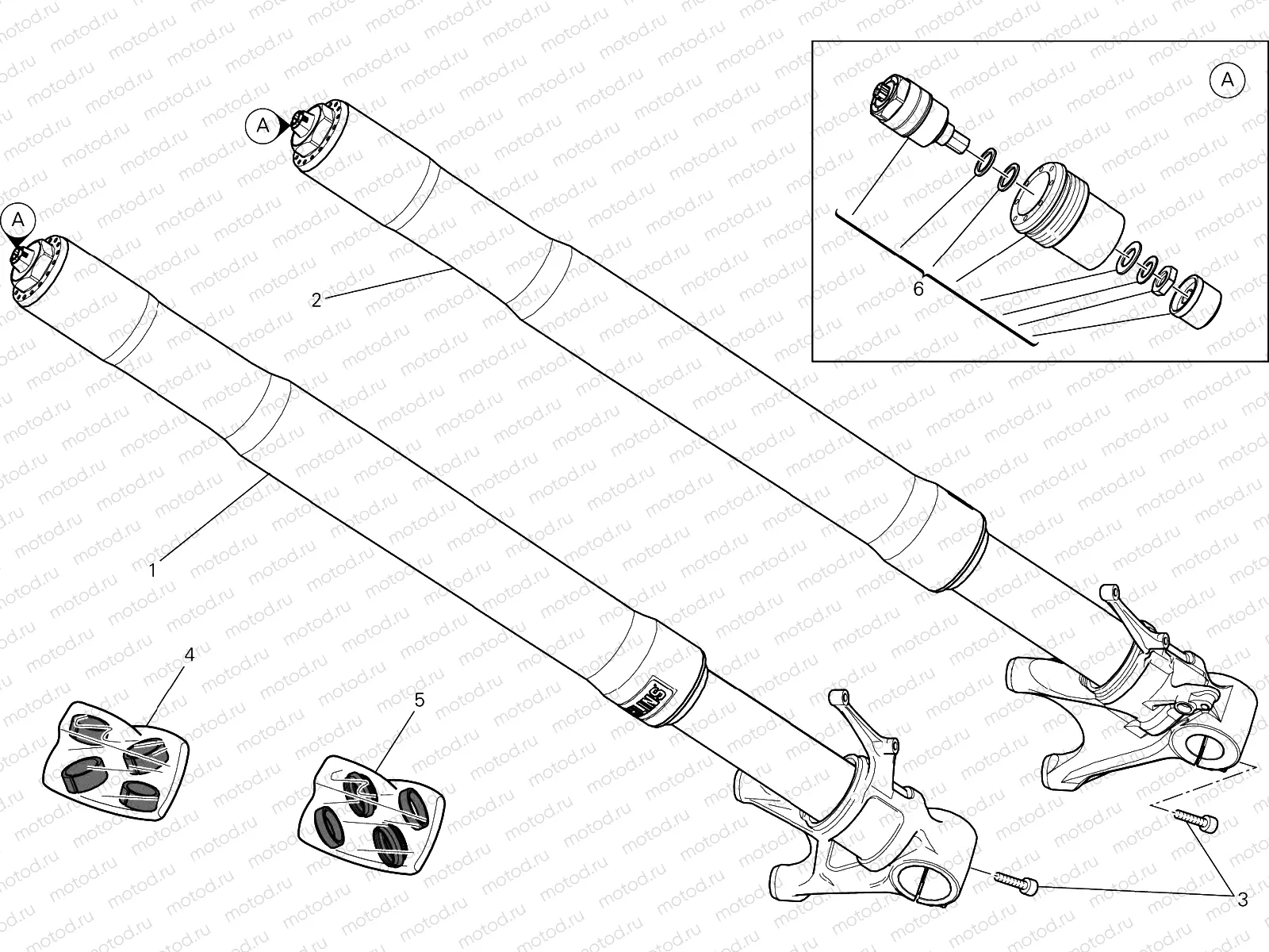 FRONT FORK [MOD:1299S;XST:AUS,EUR,FRA,JAP]