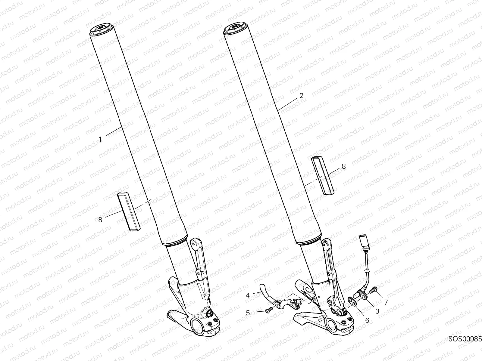 FRONT FORK [MOD:DVL1260]