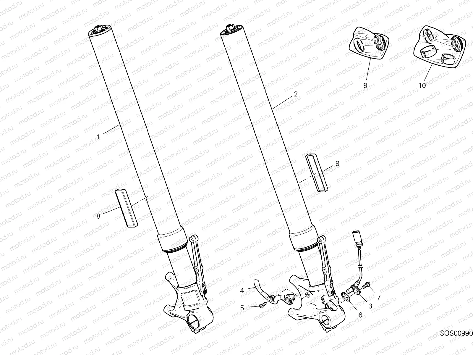FRONT FORK [MOD:DVL1260S]