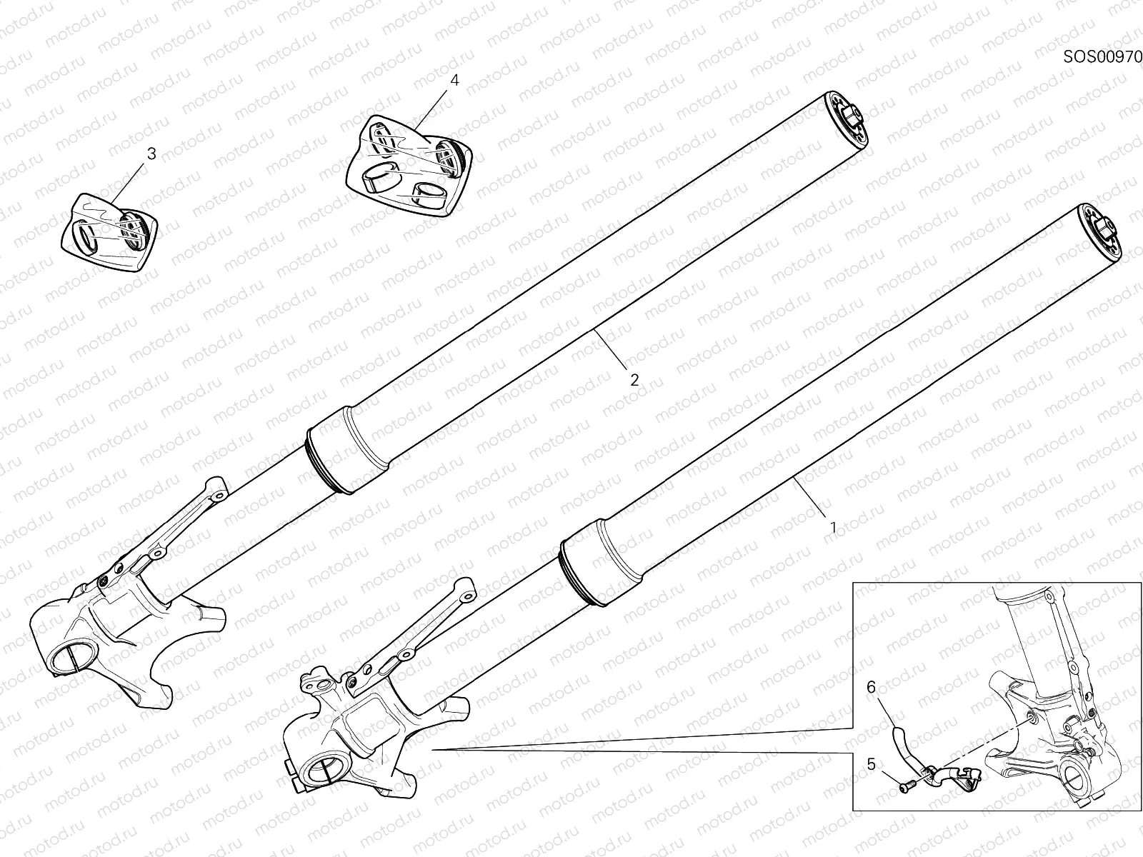 FRONT FORK [MOD:HYM950SP]
