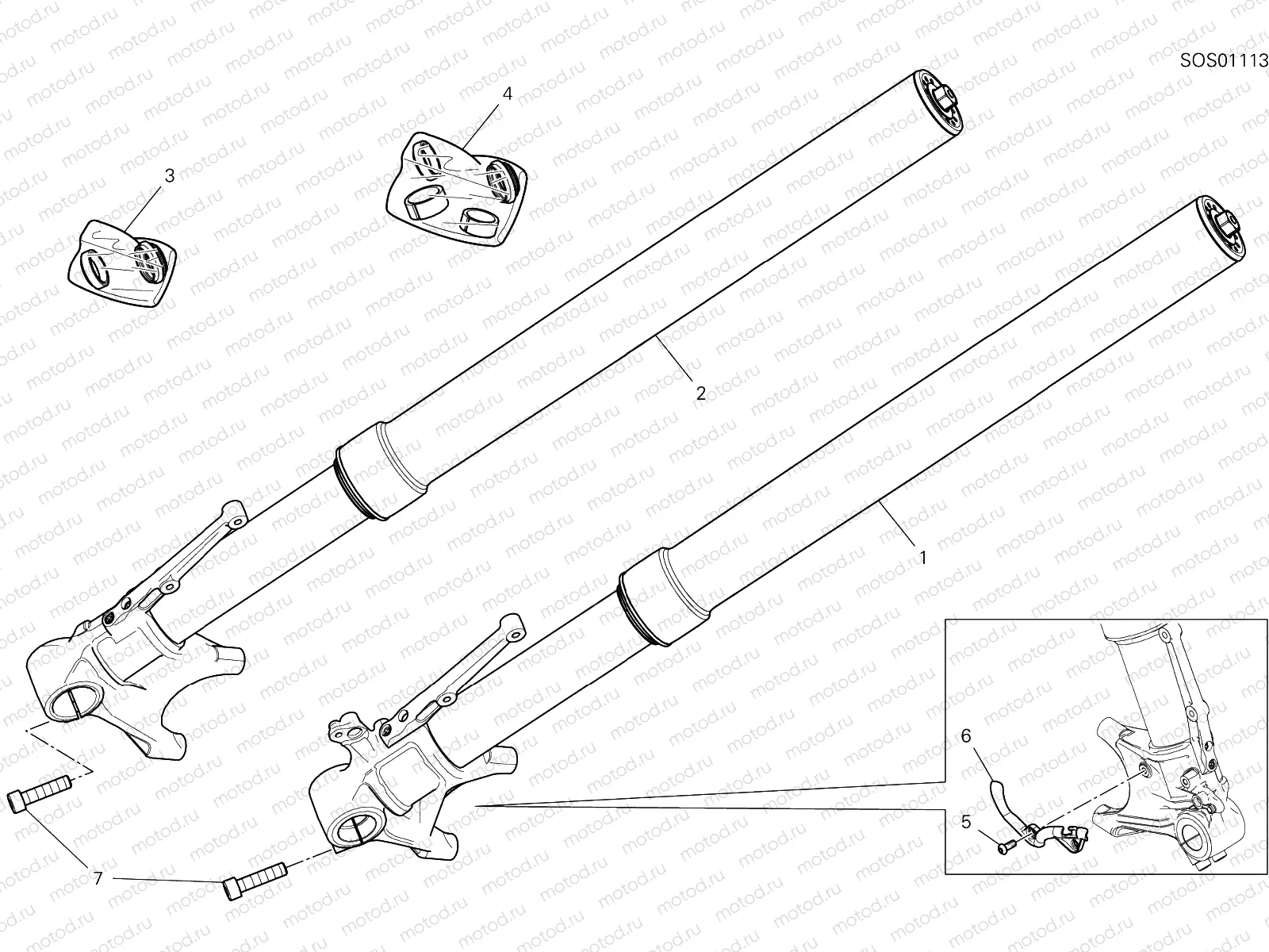 FRONT FORK [MOD:HYM950SP]