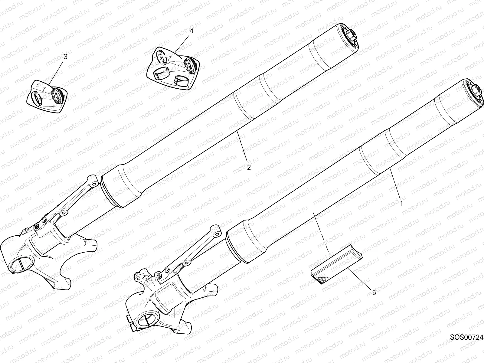 FRONT FORK [MOD:M 1200R]