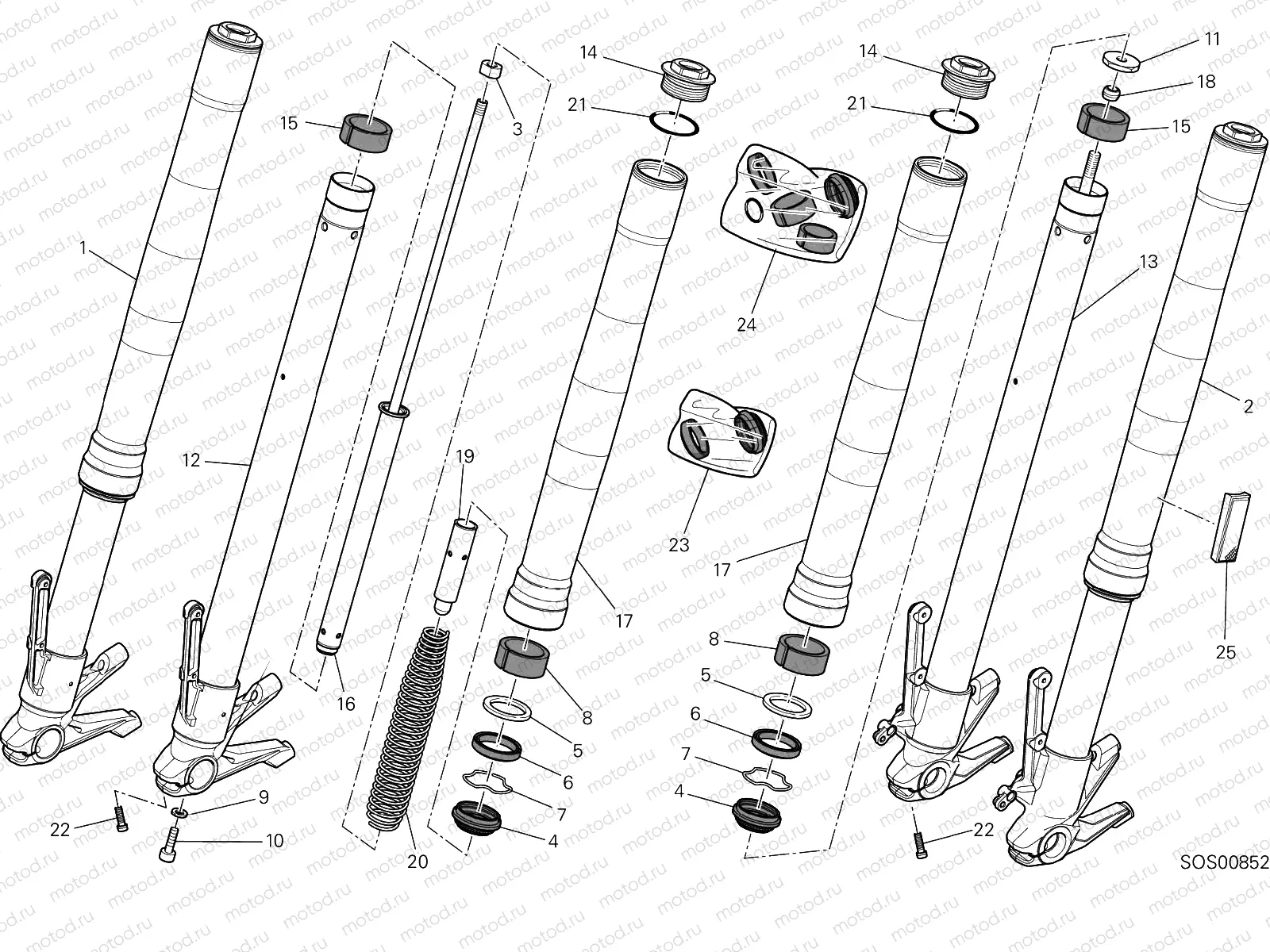 FRONT FORK [MOD:M 797+]