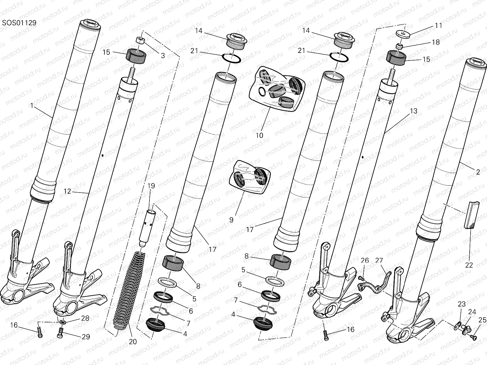 FRONT FORK [MOD:M937]