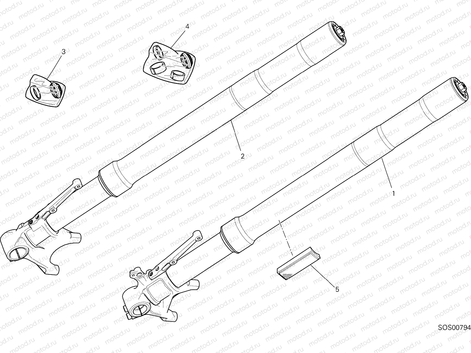 FRONT FORK [MOD:MS1260PP]