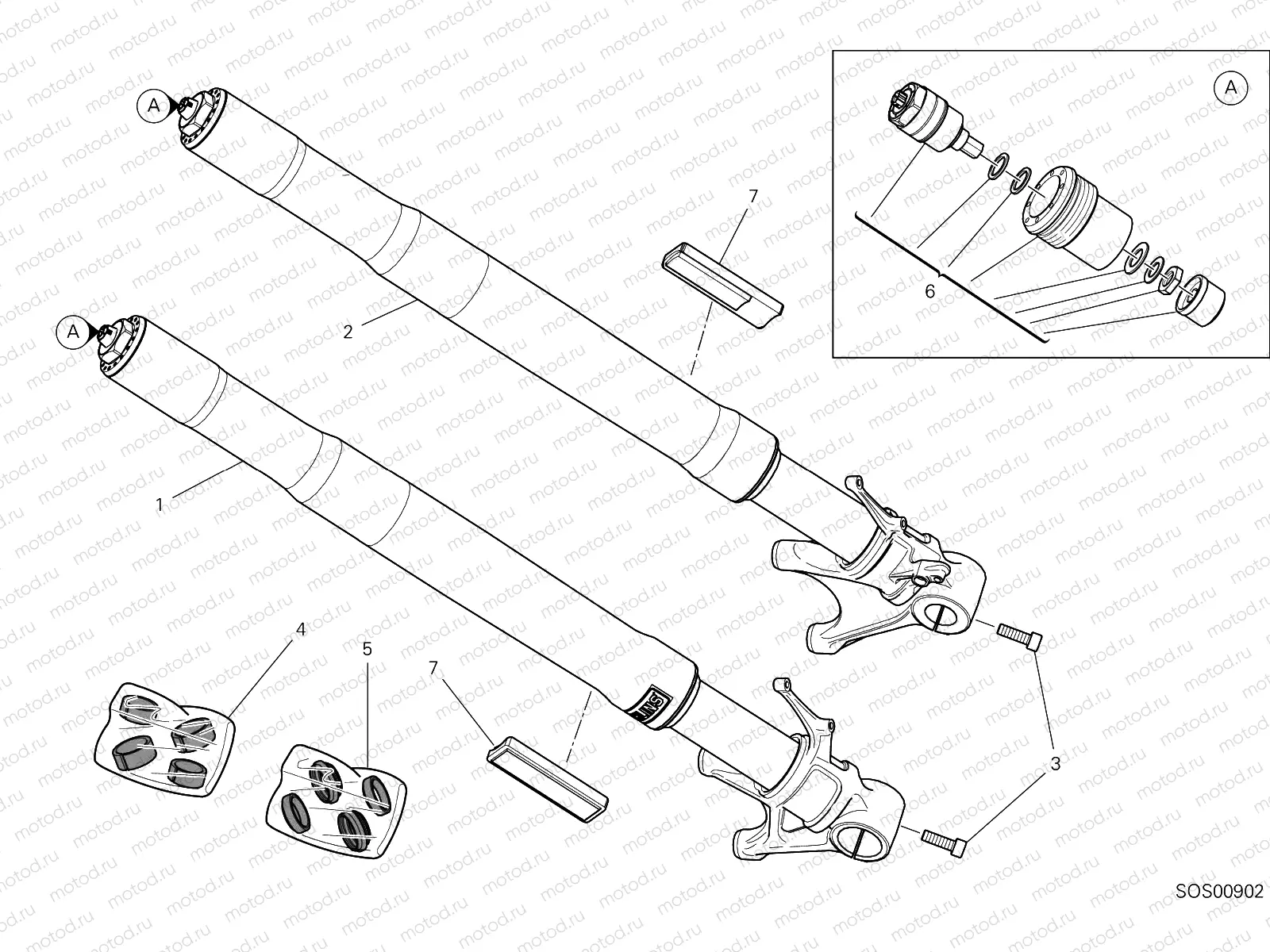 FRONT FORK [MOD:PANV4 SP,PANV4SPM]