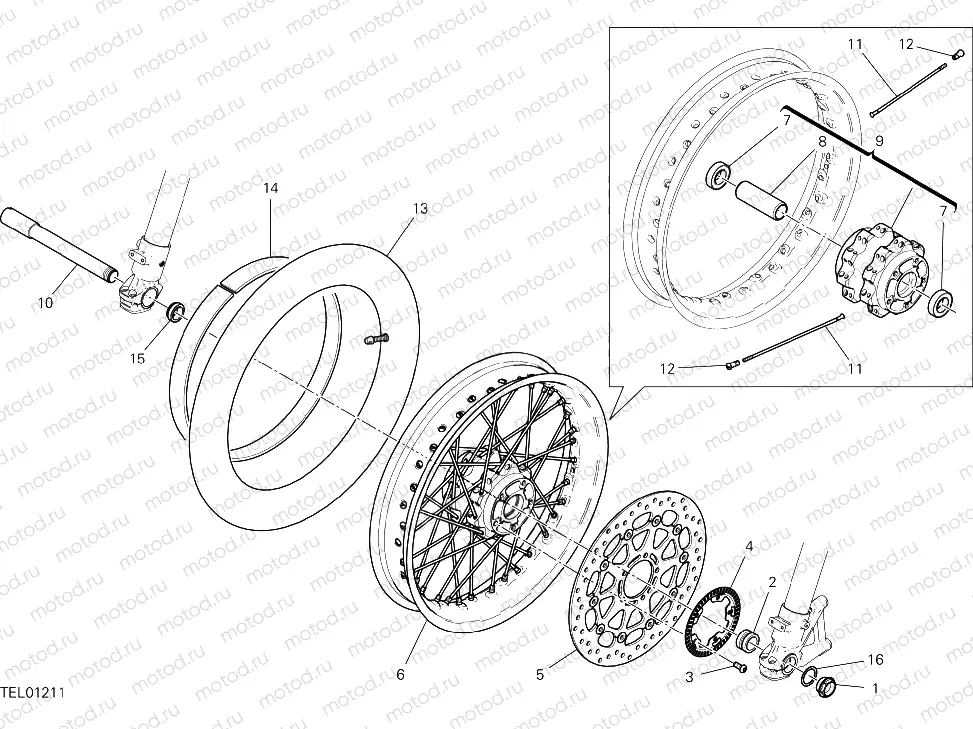 FRONT FORK [MOD:SCR800C]