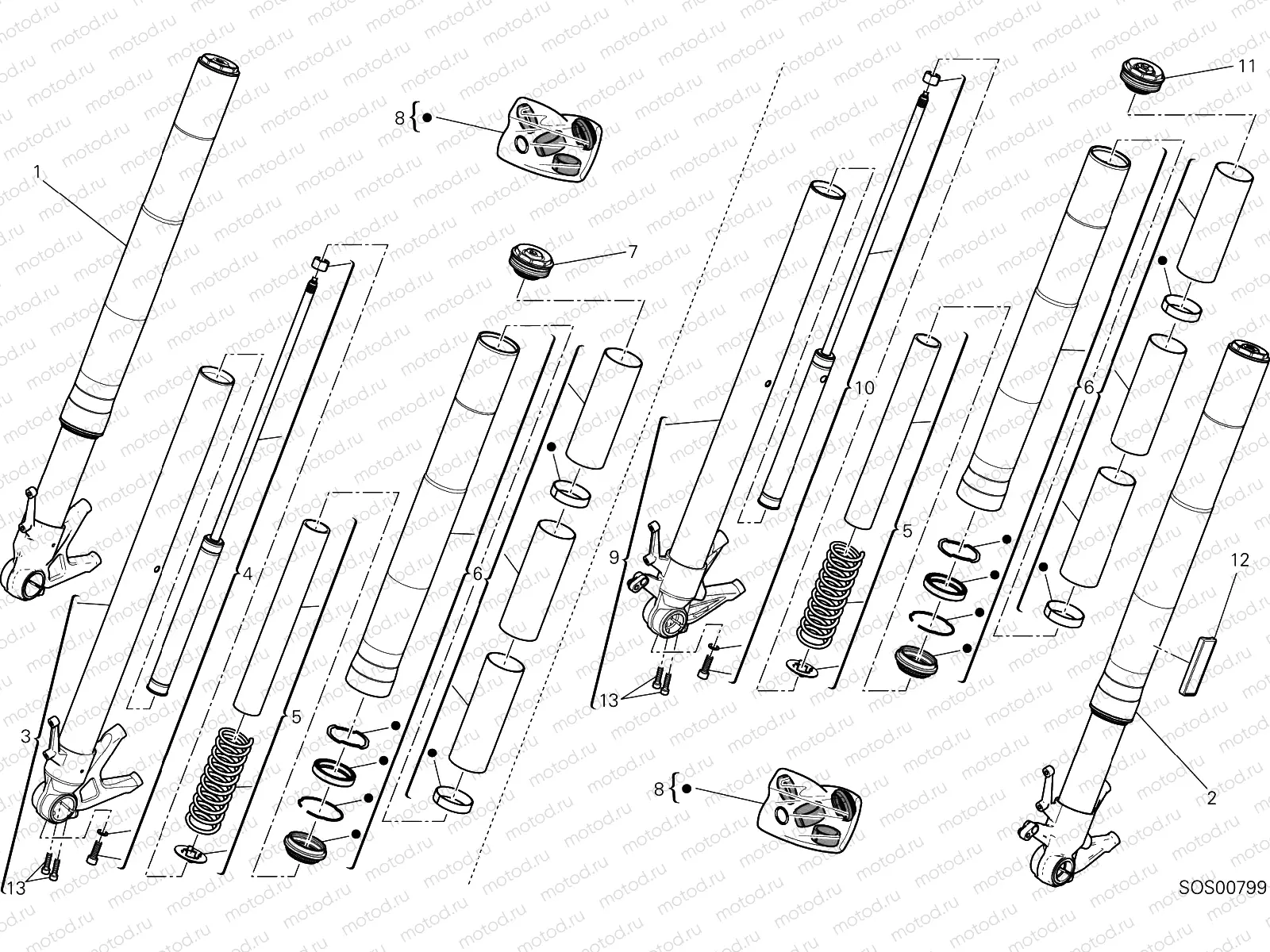 FRONT FORK [MOD:XDIAVELS]