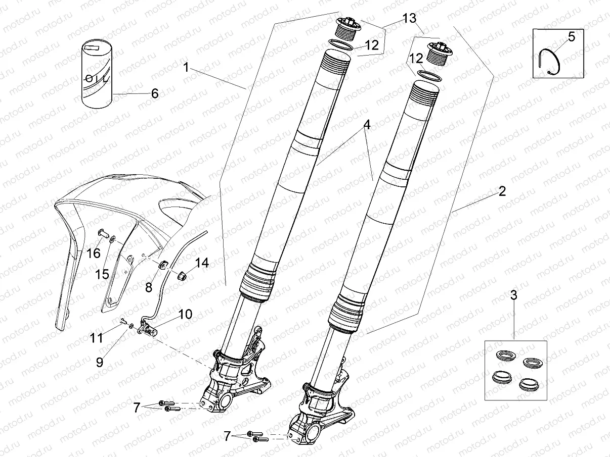 Front fork Ohlins
