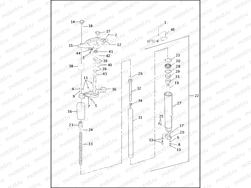 FRONT FORK - RIGHT (1 OF 2)