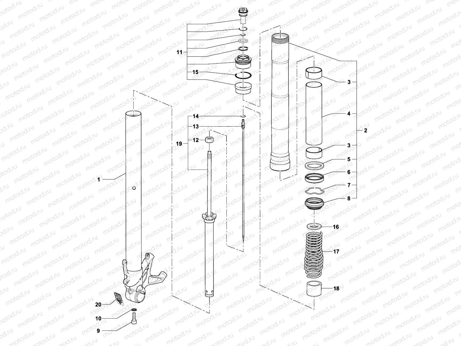 Front Fork Right