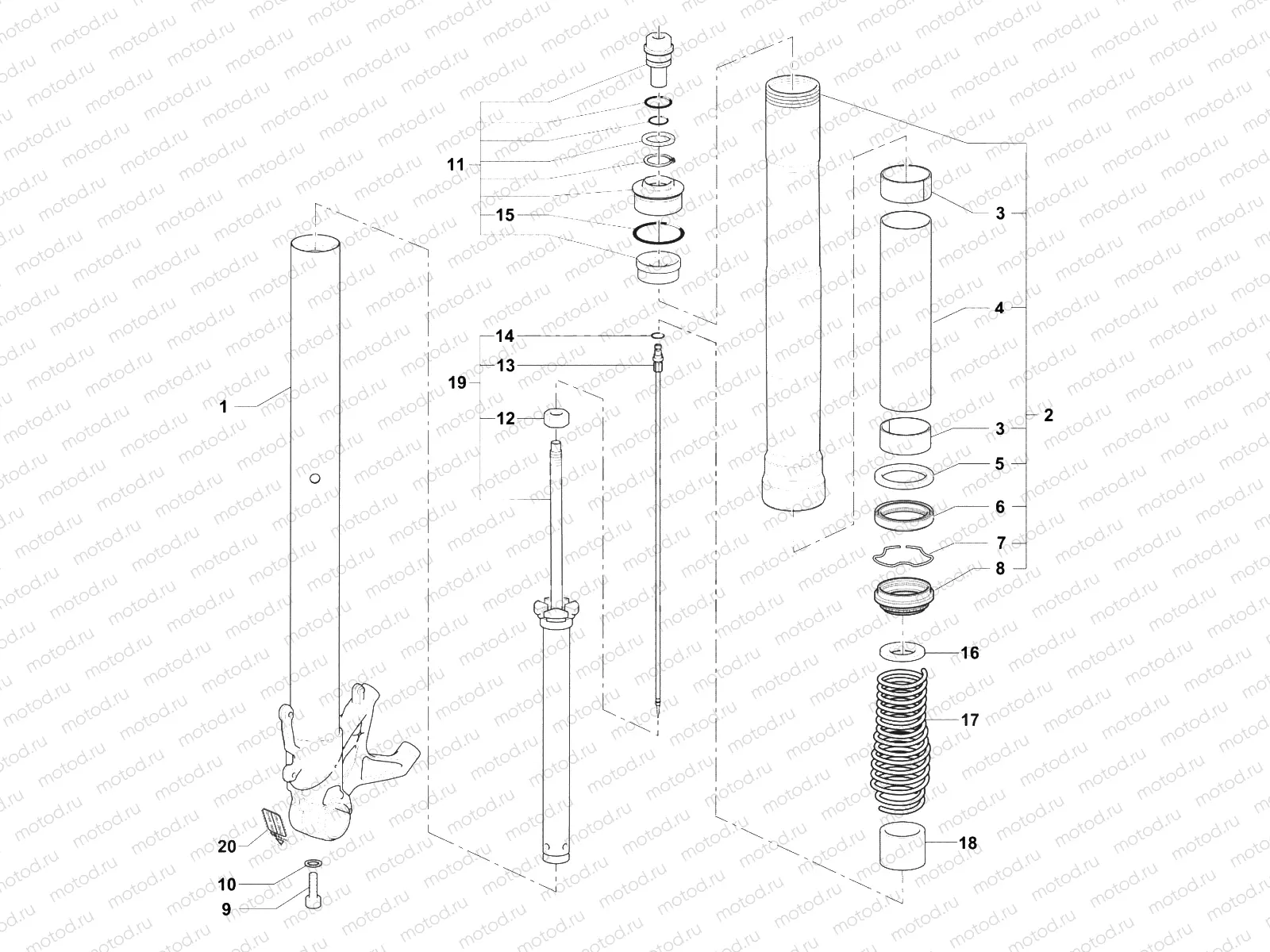Front Fork Right