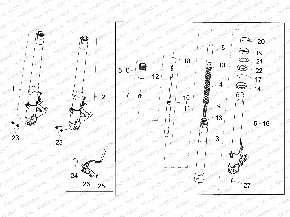 Front fork Sachs