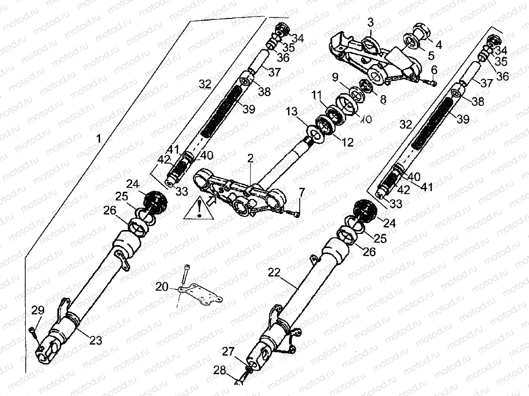 Front fork Showa