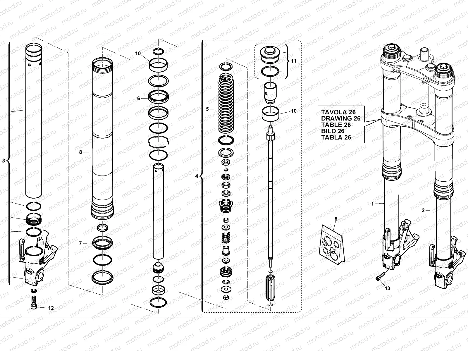 FRONT FORK (STD)