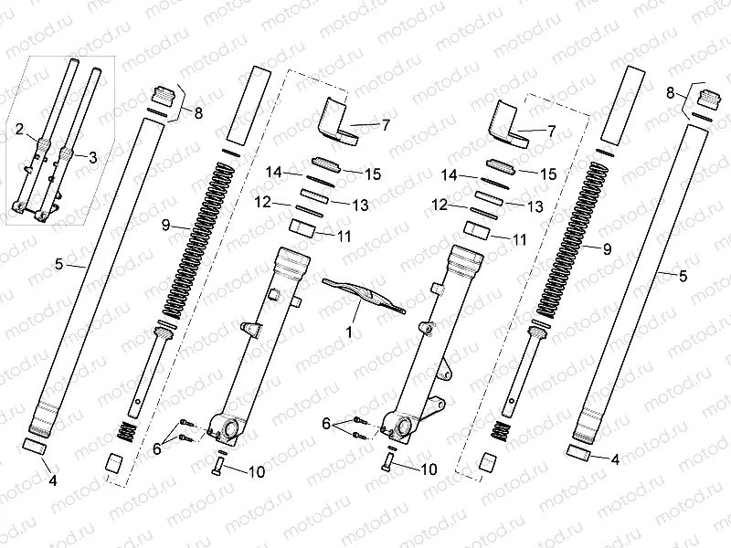 Front fork-Strada Version