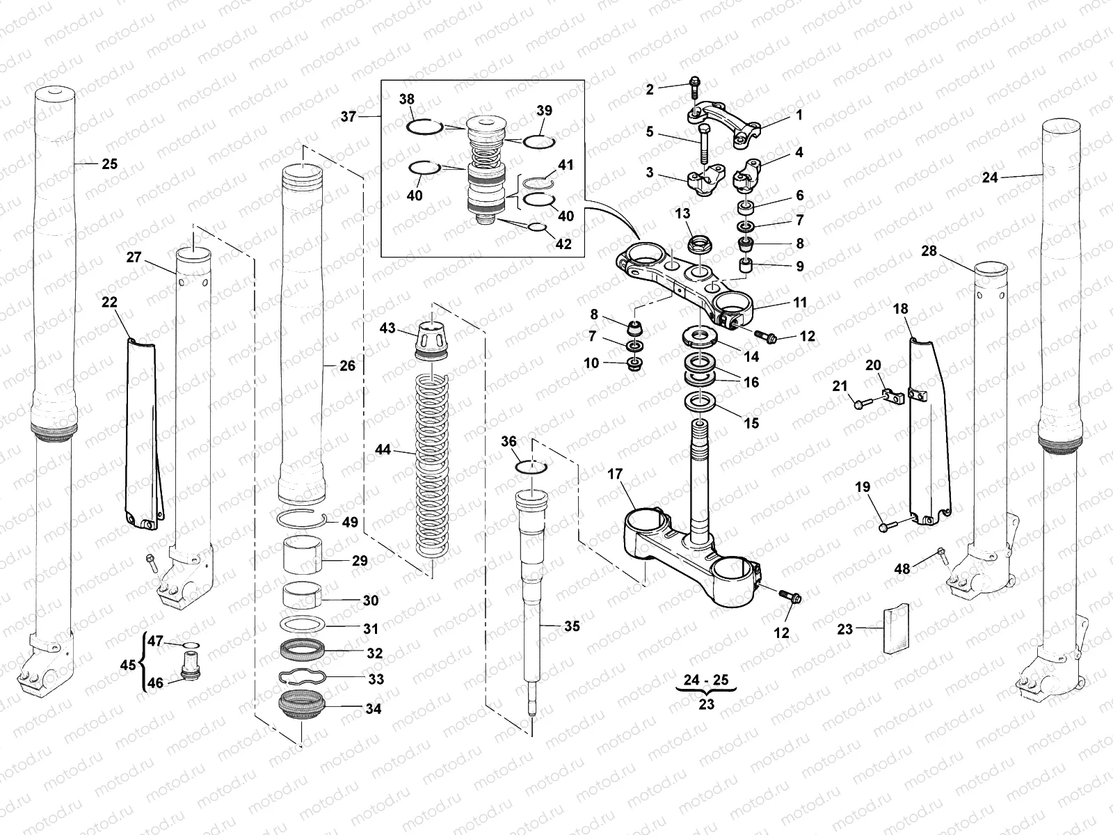 FRONT FORK (TC-TXC)