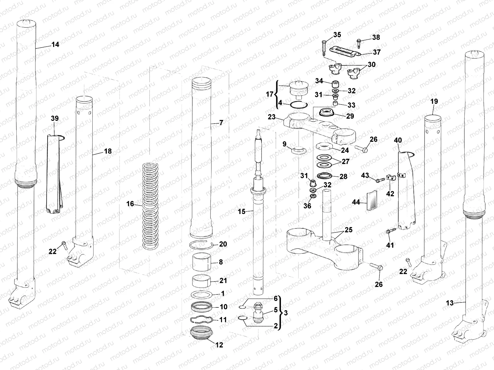 FRONT FORK (TE)