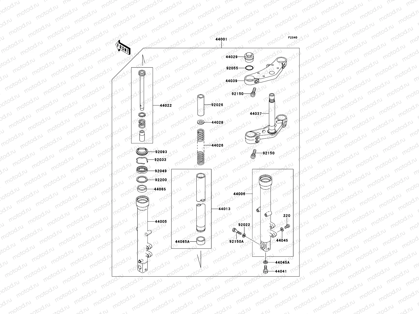 Front Fork(-ZR550B-024010)