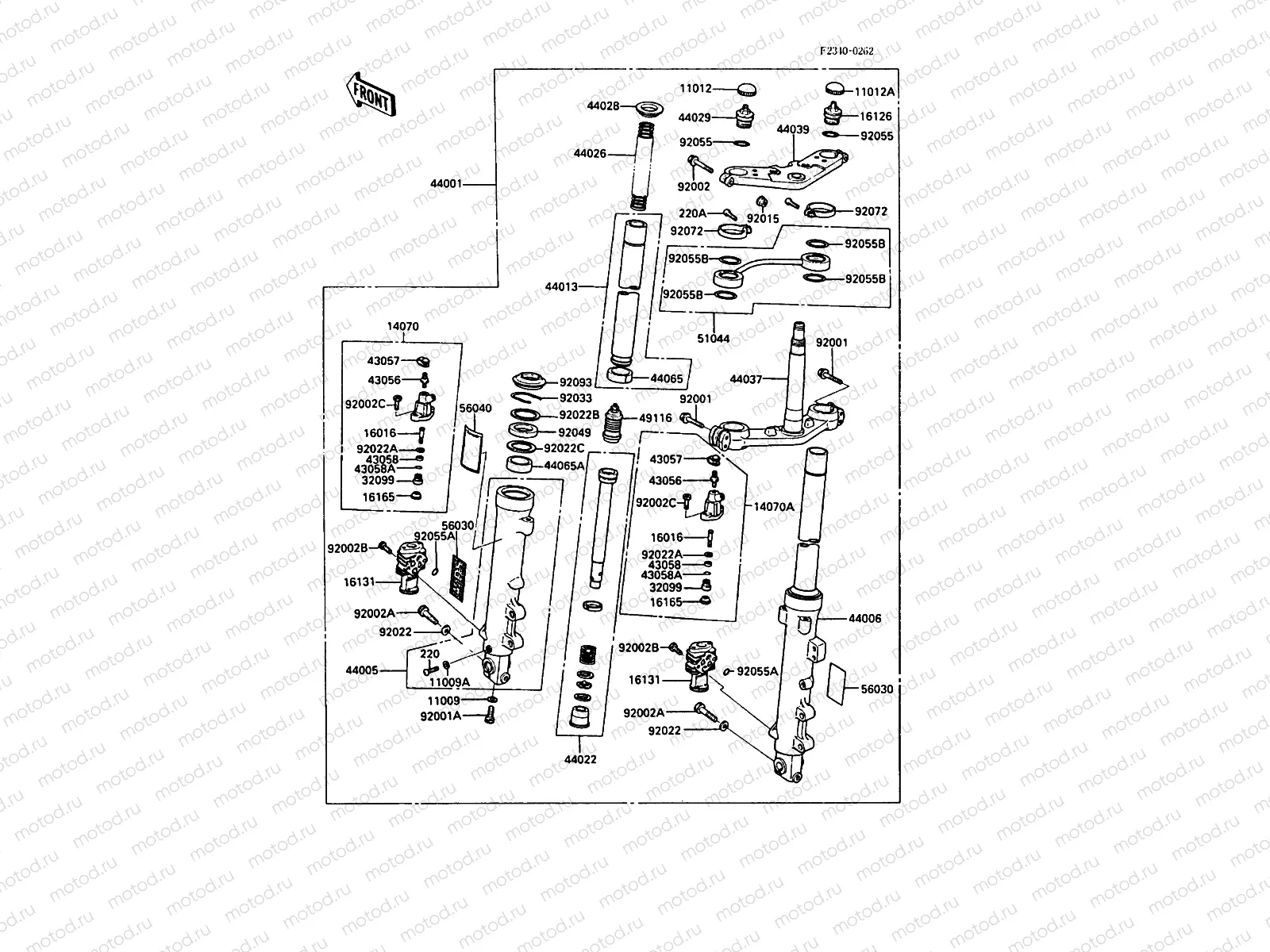 Front Fork(-ZXT00A-000320)