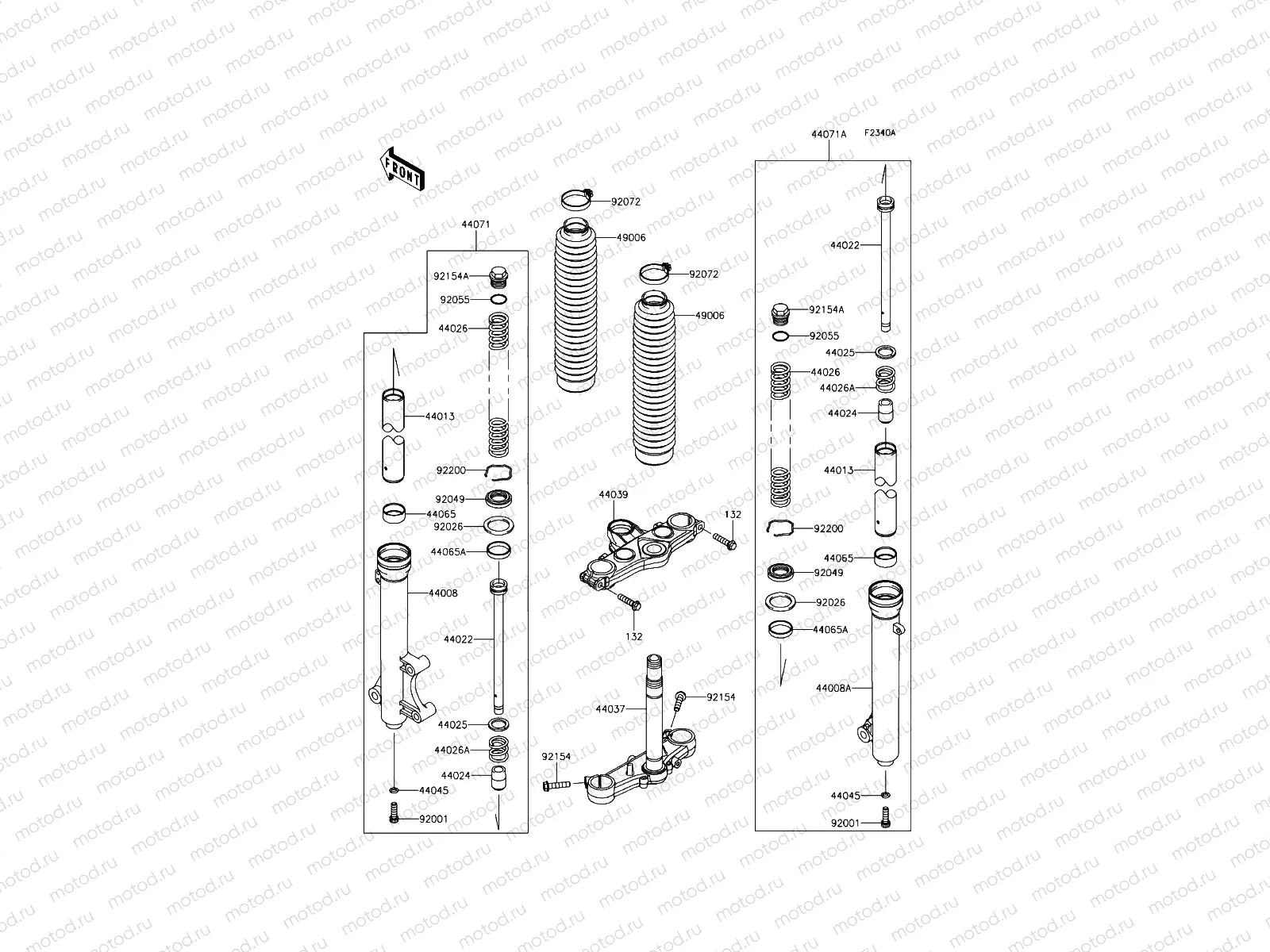 Front Fork(JKALX125CCDA09711-)
