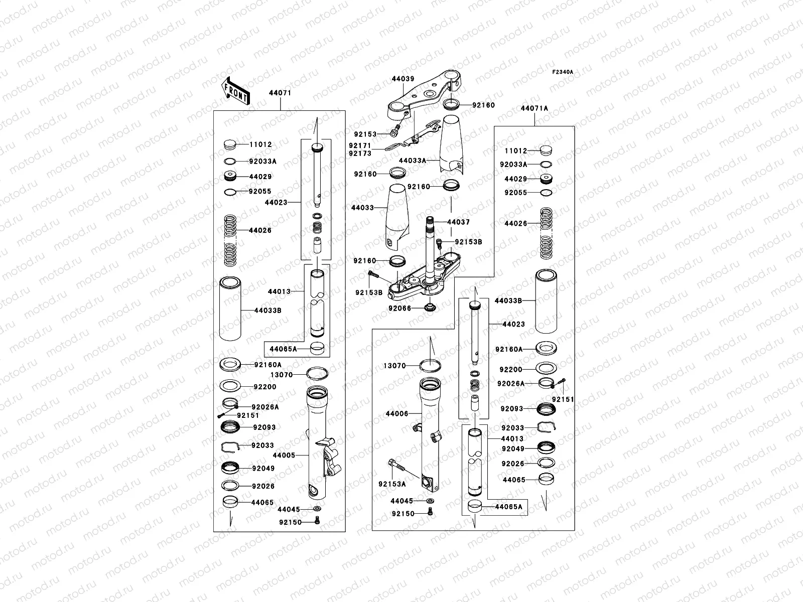 Front Fork(JKAVN2B1 7A015509-)