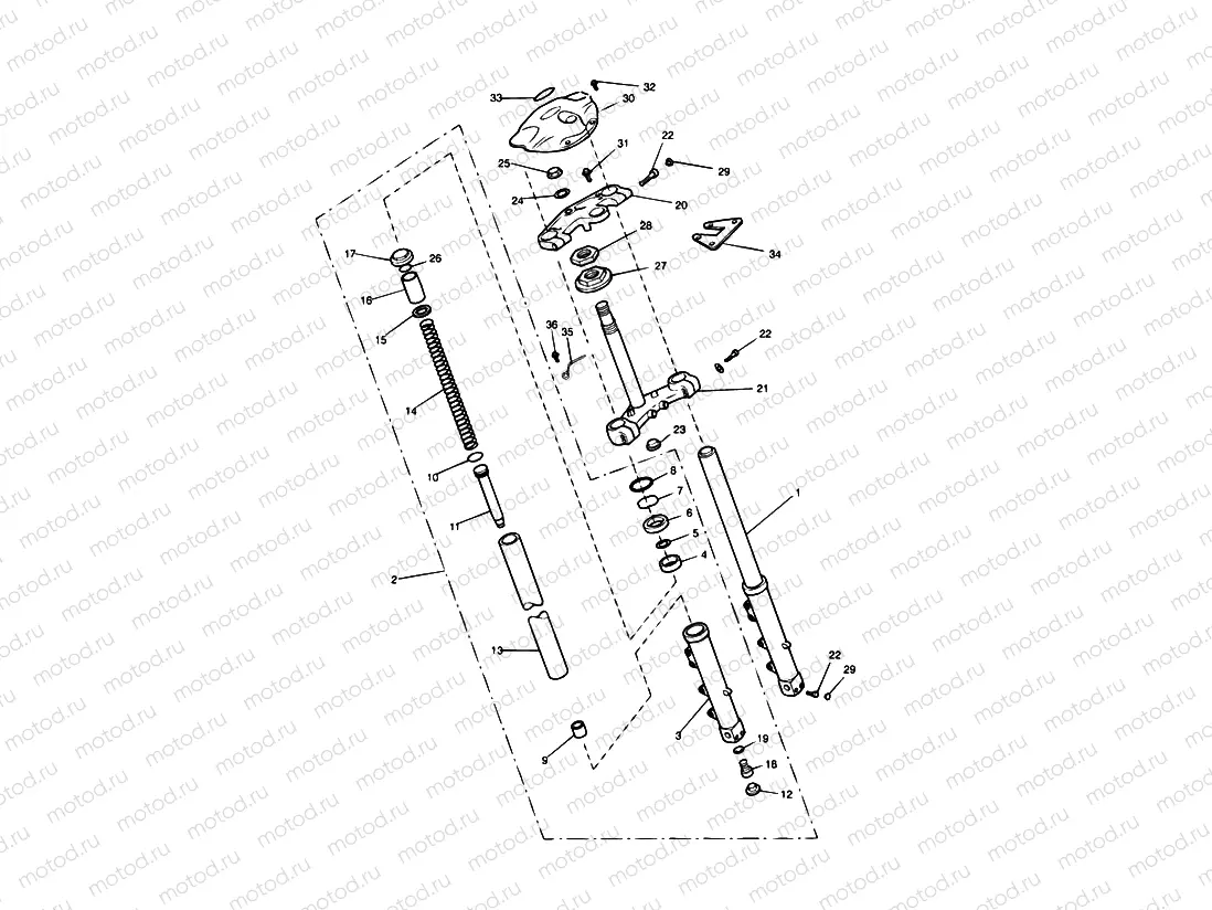Front Forks and Yokes 42275 » » 95082