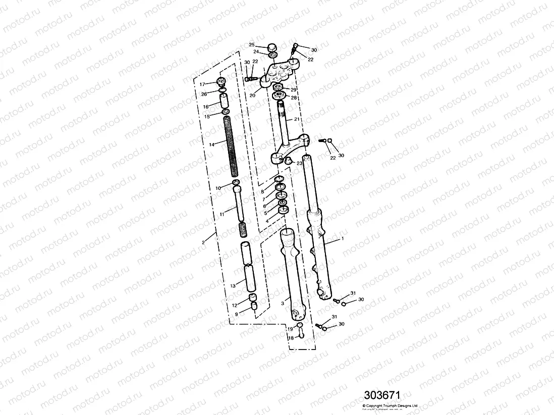 Front Forks and Yokes 92894 »