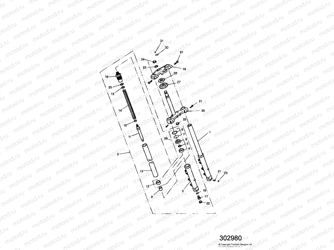 Front Forks and Yokes Sprint Sport