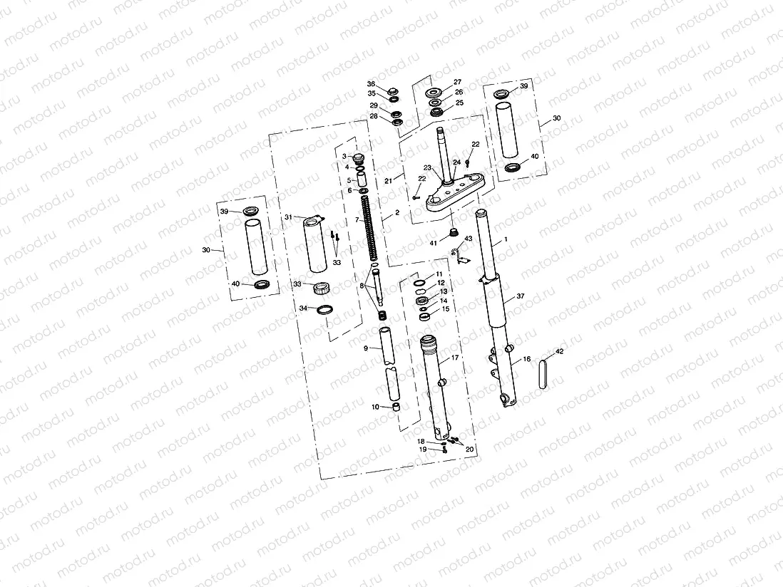 Front Forks & Lower Yoke 469050