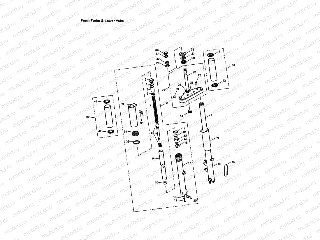 Front Forks & Lower Yoke