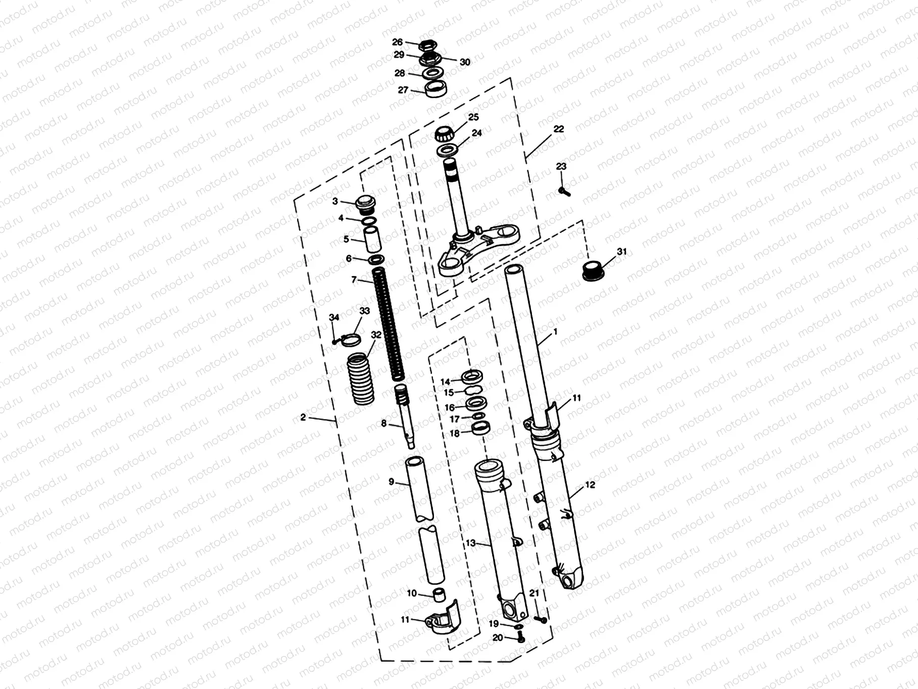 Front Forks & Lower Yoke