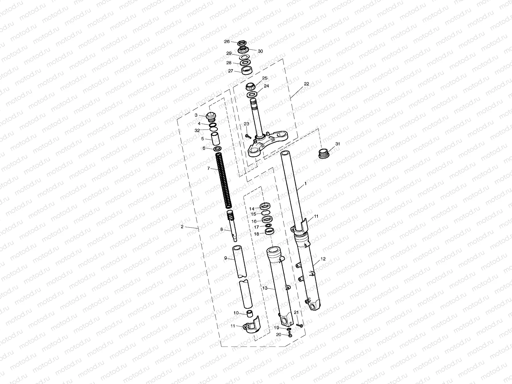 Front Forks & Lower Yoke