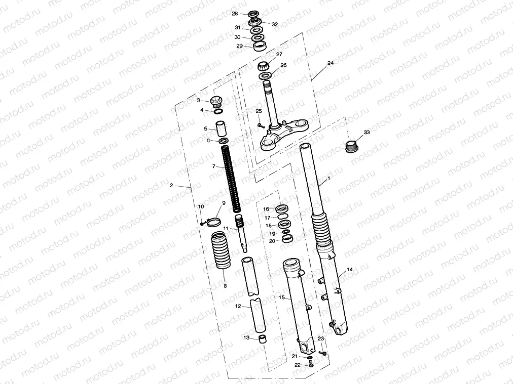 Front Forks & Lower Yoke
