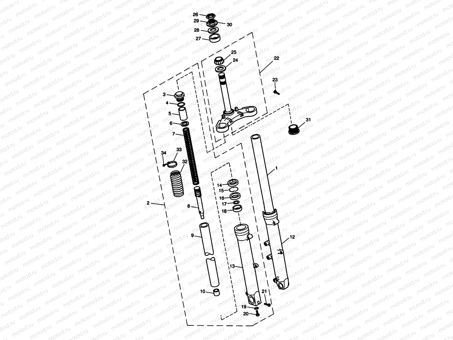 Front Forks & Lower Yoke