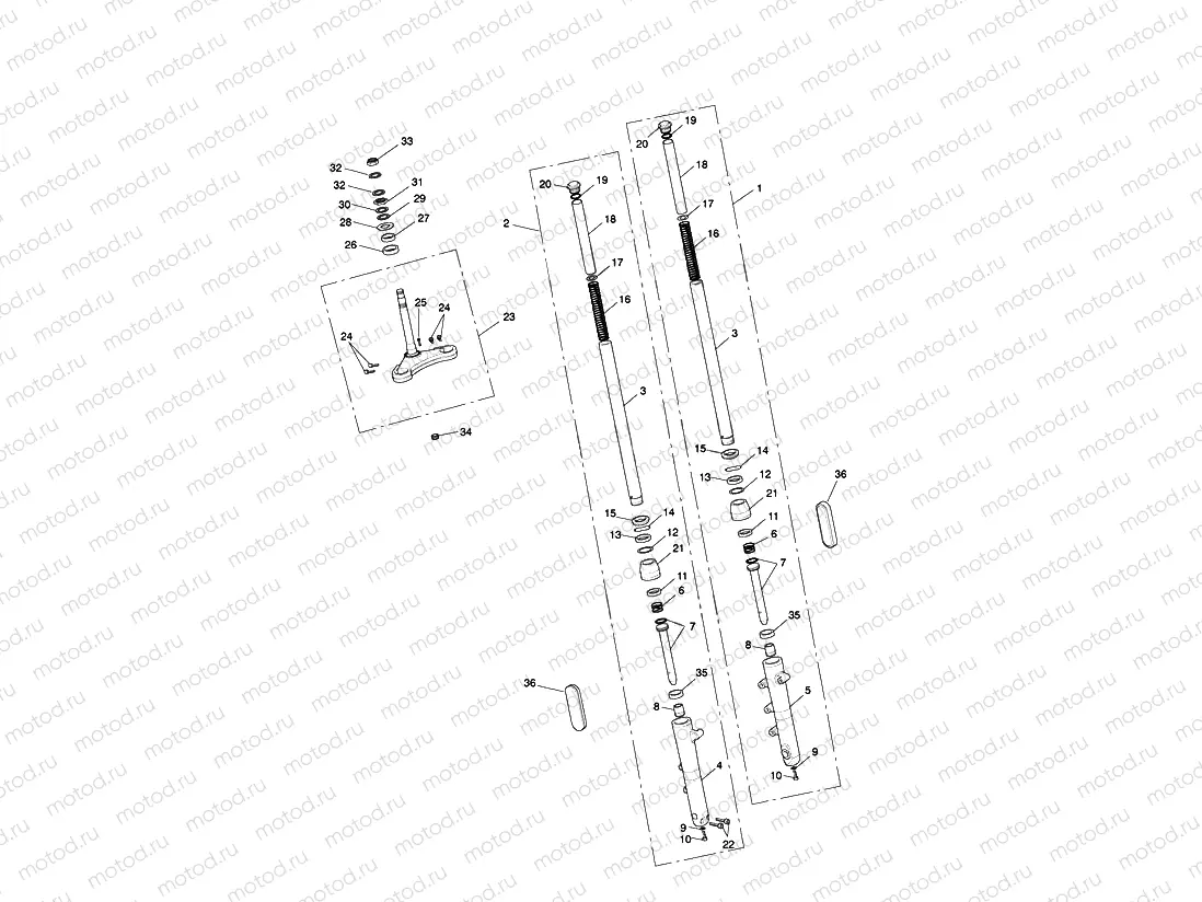 Front Forks & Lower Yoke